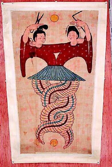 古代絹畫《伏羲女媧圖》透出胡人對(duì)中華文化認(rèn)同