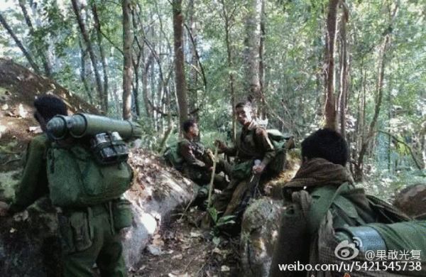 資料圖:緬北前線戰(zhàn)況。